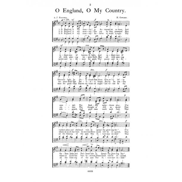 Coward O England O My Country Satb