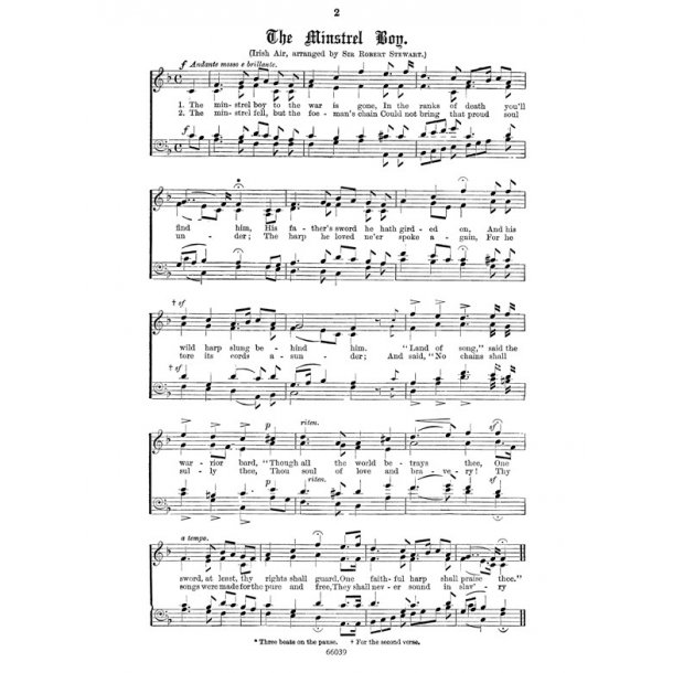 Stewart Minstrel Boy Satb