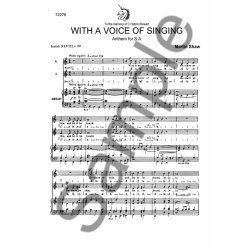 Martin Shaw: With A Voice Of Singing (SA/Organ)