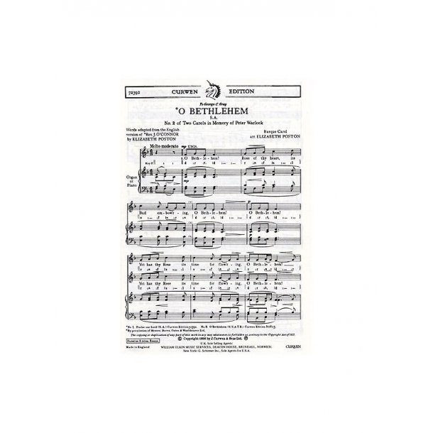 O Bethlehem (arr Poston)
