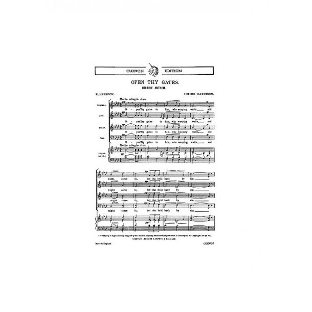 Julius Harrison: Open Thy Gates