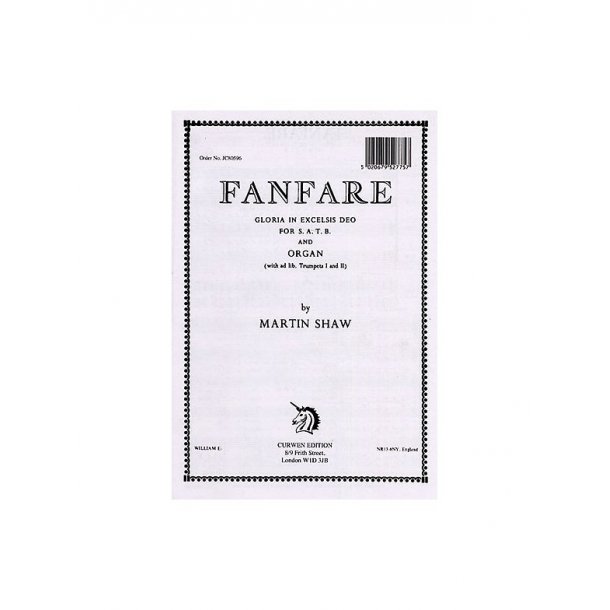 Martin Shaw: Fanfare Gloria In Excelsis Deo