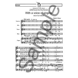 Martin Shaw: With A Voice Of Singing (SATB/Organ)