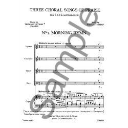 Thiman, E Three Choral Songs Of Praise Satb