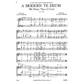 Donald Swann: A Modern Te Deum (SATB)