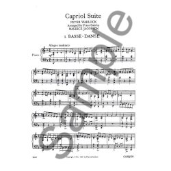 Peter Warlock: Capriol Suite (Solo Piano)
