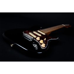 JS300 Electric Guitar from Jet Guitars  - Black : Roasted Maple Fretboard
