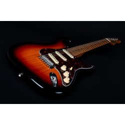 JS300 Elektrisk Guitar fra Jet Guitars - Sunburst: Roasted Maple Fretboard