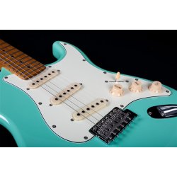 JS300 Electric Guitar from Jet Guitars - Green: Roasted Maple Fretboard