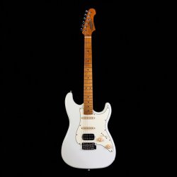 JS400 Electric Guitar from Jet Guitars  - White : Roasted Maple Fretboard