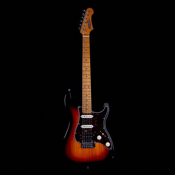 JS400 Electric Guitar from Jet Guitars  - Sunburst : Roasted Maple Fretboard