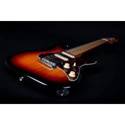 JS400 Electric Guitar from Jet Guitars  - Sunburst : Roasted Maple Fretboard