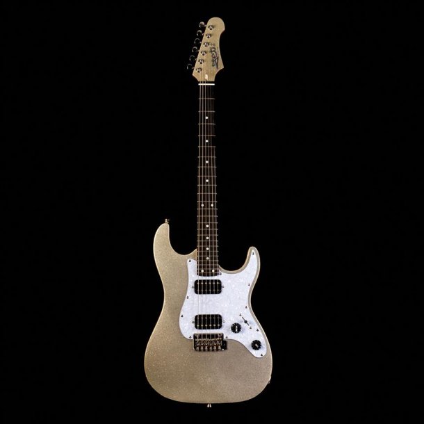 JS500 Elektrisk fra Jet Guitars - Silver Sparkle : Ebony Fretboard