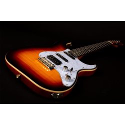 JS600 Electric Guitar from Jet Guitars  - Brown Sunburst : Ebony Fretboard