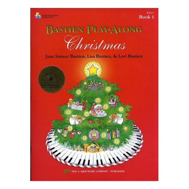 Bastien Play-Along Christmas Book 1 (Book/CD)