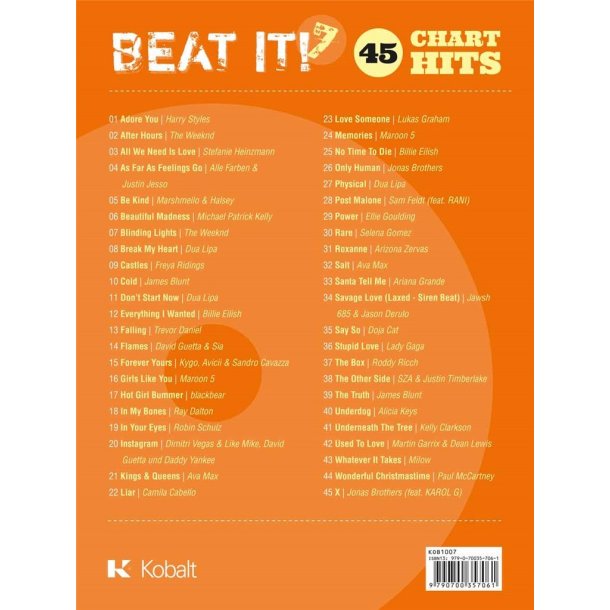 Beat It! 7: 45 Chart Hits : f&uuml;r Klavier, Gitarre & Gesang