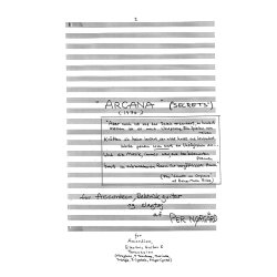 Per Nrgrd: Arcana (Score)