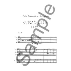 Pelle Gudmundsen-Holmgreen: Passacaglia (Score)