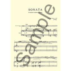 Niels Viggo Bentzon: Sonata For Baritone Saxophone And Piano Op. 485