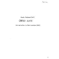 Bent Lorentzen: Orfeo Suite (Player's score)