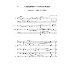 Niels Rosing-Schow: Miniature (Score)