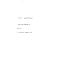 Bent Srensen: Symphony (Score)