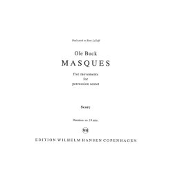 Buck Masques (6 Percussion Groups) Score