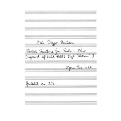 Niels Viggo Bentzon: Poetisk Sonatine For Solo Obo Op.200 (Oboe)