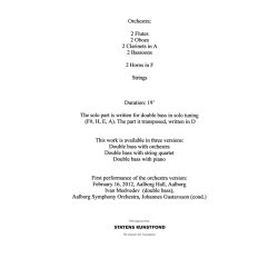 Concerto For Double Bass & Or.