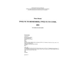 Twelve To Remember, Twelve...