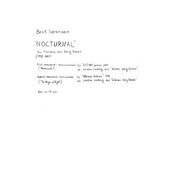Nocturnal - Partitur