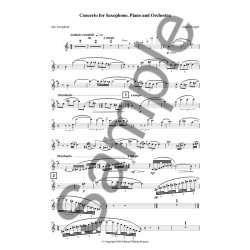 CONCERTO FOR SAXOPHONE, PIANO AND ORCHESTRA