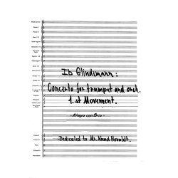 Ib Glindemann: Concerto For Trumpet (score)