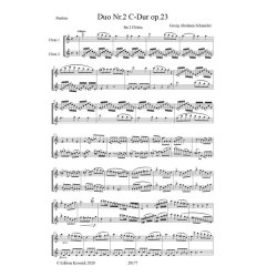 Duo Nr. 2 C-Dur : Op. 23 F&uuml;r 2 Fl&ouml;ten