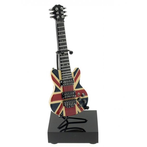 Lesser &amp; Pavey: Model Electric Guitar On Stand - Union Jack
