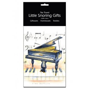 Little Snoring Gifts: Tea Towel (Piano)