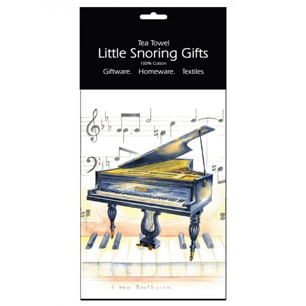 Little Snoring Gifts: Tea Towel (Piano)
