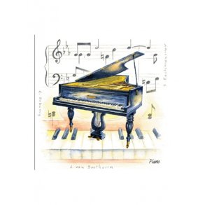 Little Snoring Gifts: Fridge Magnet - Piano