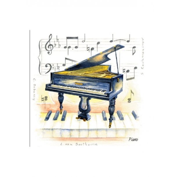 Little Snoring Gifts: Fridge Magnet - Piano