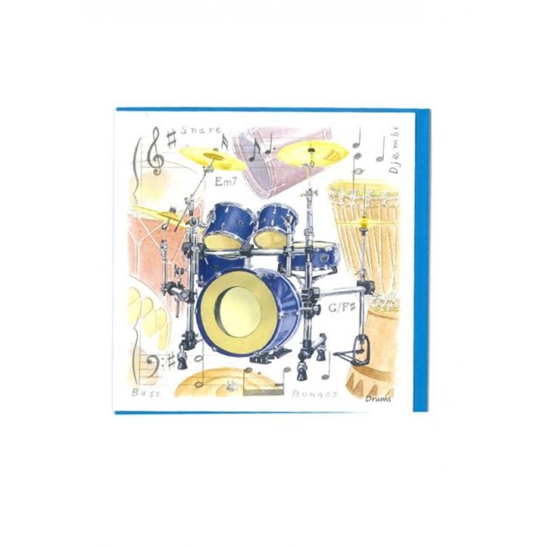 Little Snoring Gifts: Notelets Pack Of Five &ndash; Drum Design