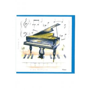 Little Snoring Gifts: Notelets Pack Of Five – Piano Design