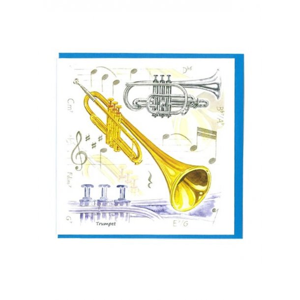 Little Snoring Gifts: Notelets Pack Of Five &ndash; Trumpet Design