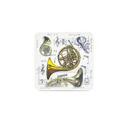 Little Snoring Gifts: French Horn Coasters - Pack Of 4