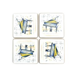 Little Snoring Gifts: Piano Coasters - Pack Of 4