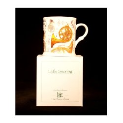 Little Snoring Gifts: Fine China Mug - French Horn Design