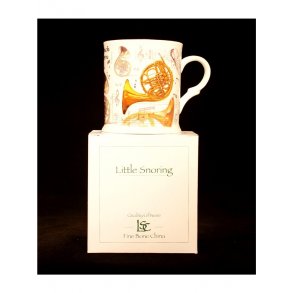 Little Snoring Gifts: Fine China Mug - French Horn Design