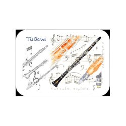 Little Snoring Gifts: Clarinet Placemat - Pack Of 4