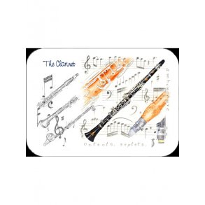 Little Snoring Gifts: Clarinet Placemat - Pack Of 4