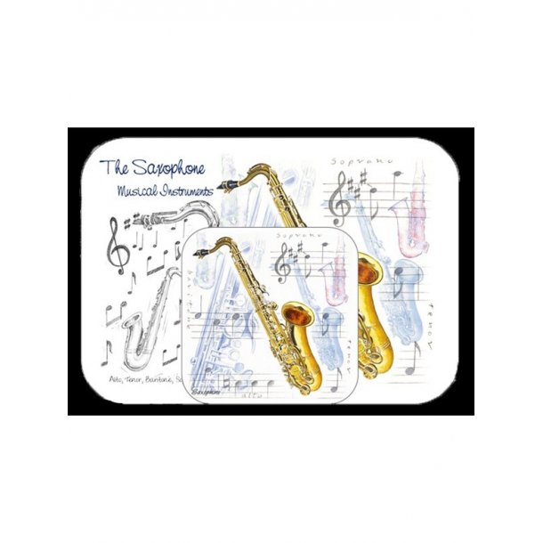 Little Snoring Gifts: Placemat And Coaster Set - Saxophone