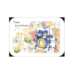 Little Snoring Gifts: Drum Placemat - Pack Of 4